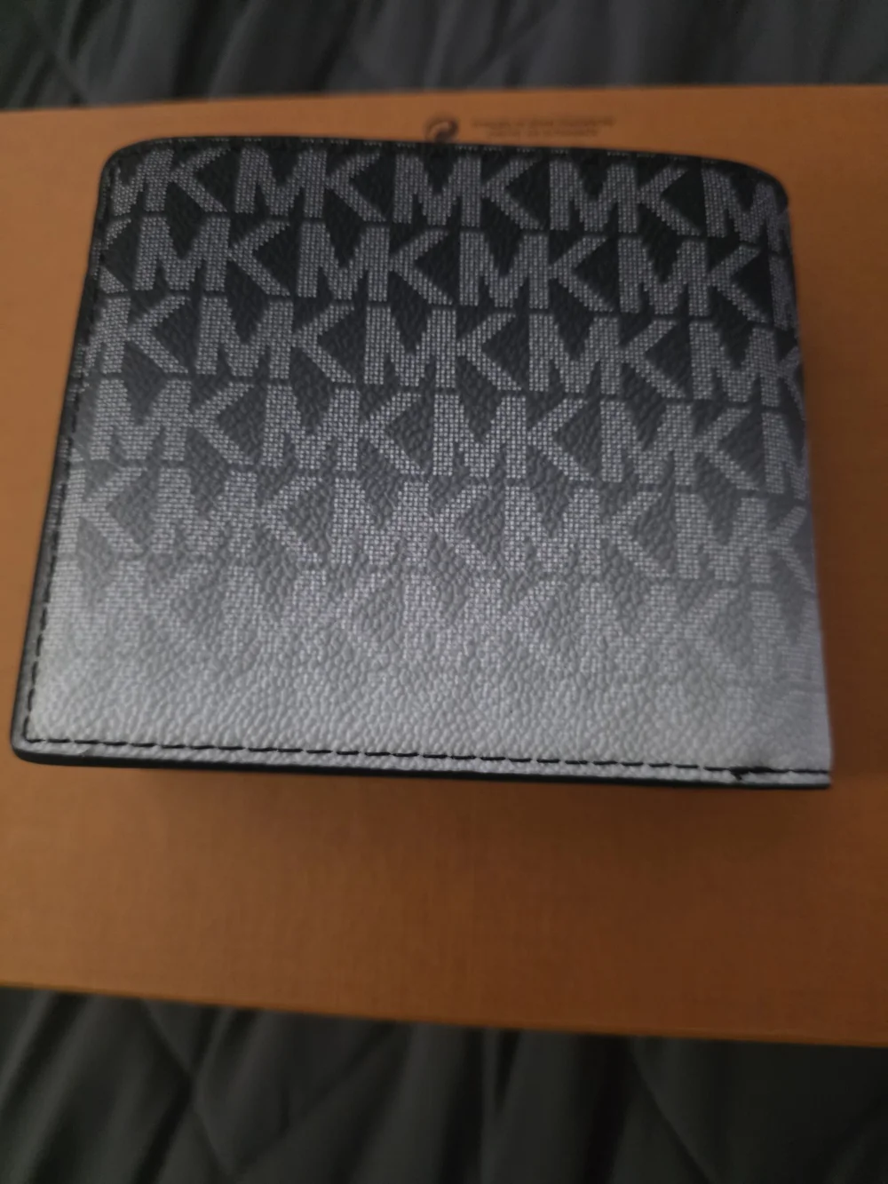 Michael Kors Black MK Signature Bifold Card & Key Holder